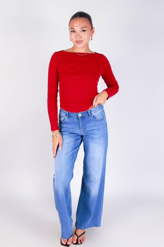 QUIET ALLURE LONG SLEEVE TOP