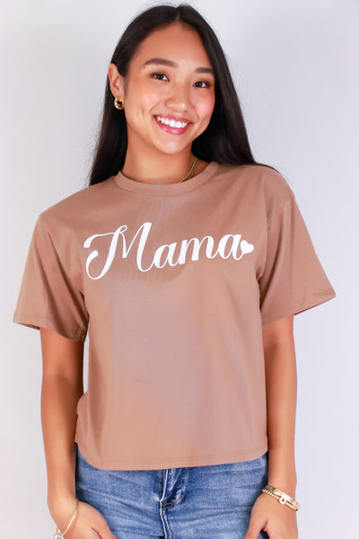 Jeans Warehouse Hawaii - S/S SCREEN - MAMA BOXY CROP TEE | By ORGANIC GENERATION