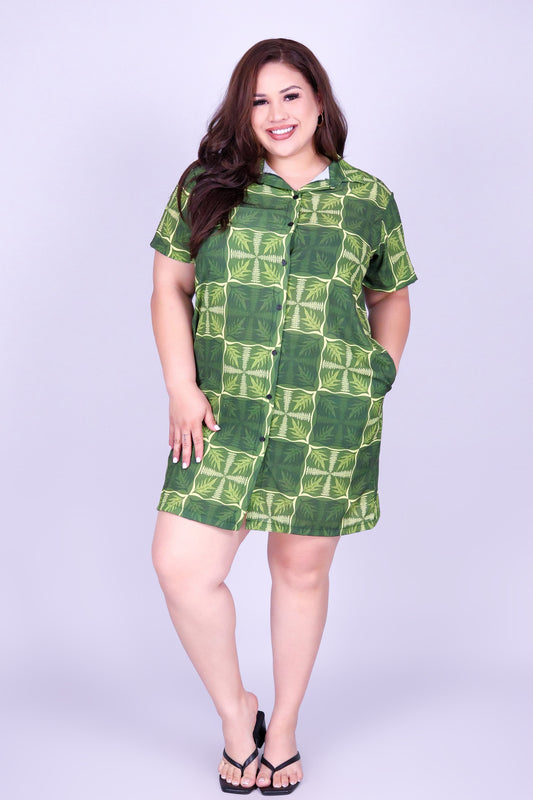 FERN KUIKI BUTTON DOWN DRESS