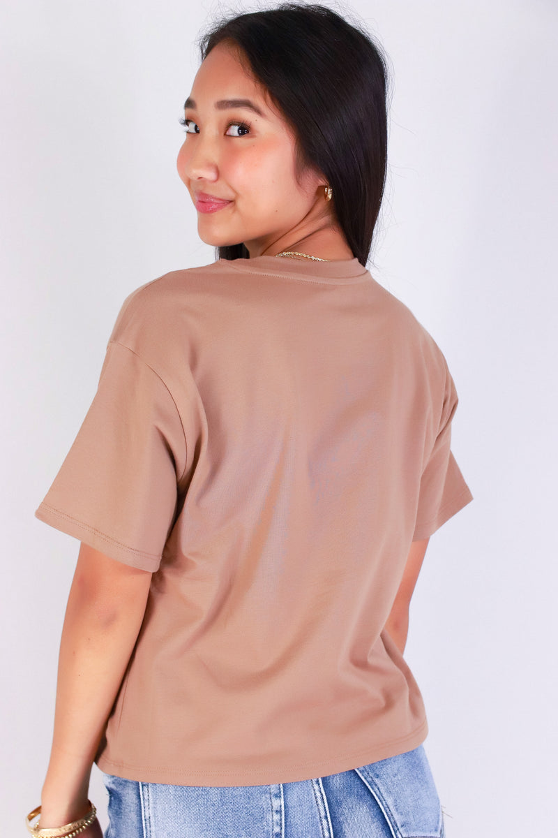 Jeans Warehouse Hawaii - S/S SCREEN - MAMA BOXY CROP TEE | By ORGANIC GENERATION