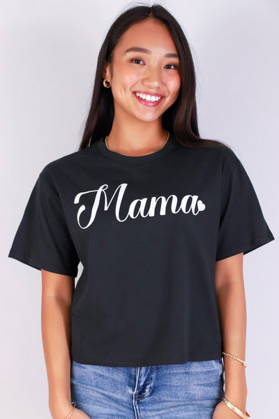 Jeans Warehouse Hawaii - S/S SCREEN - MAMA BOXY CROP TEE | By ORGANIC GENERATION