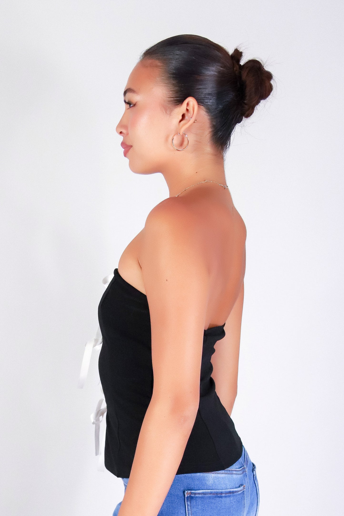 KISS ME IN BOWS TUBE TOP