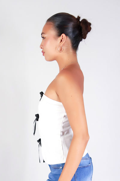 KISS ME IN BOWS TUBE TOP