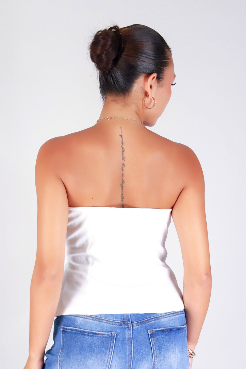 KISS ME IN BOWS TUBE TOP