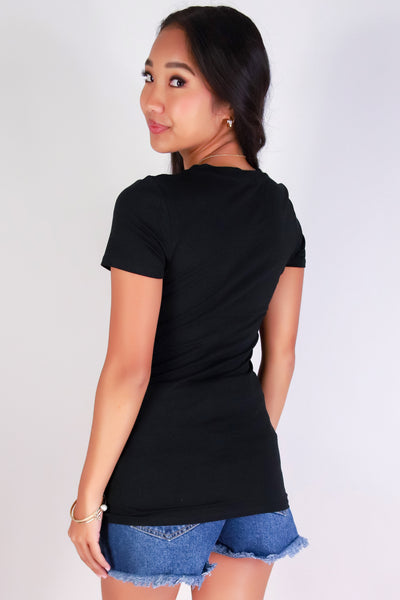Jeans Warehouse Hawaii - S/S SOLID BASIC - PLAINLY PERFECT TEE | By HEART & HIPS