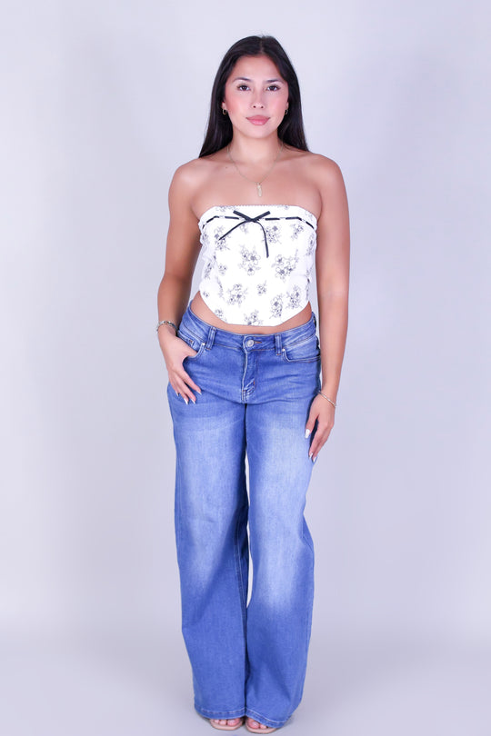 LUNA RIBBON CORSET TOP