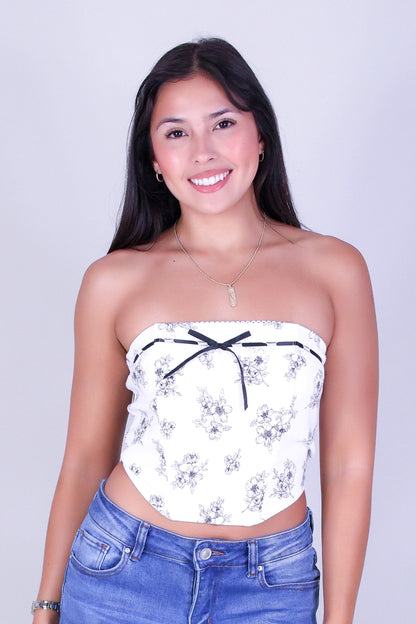 LUNA RIBBON CORSET TOP