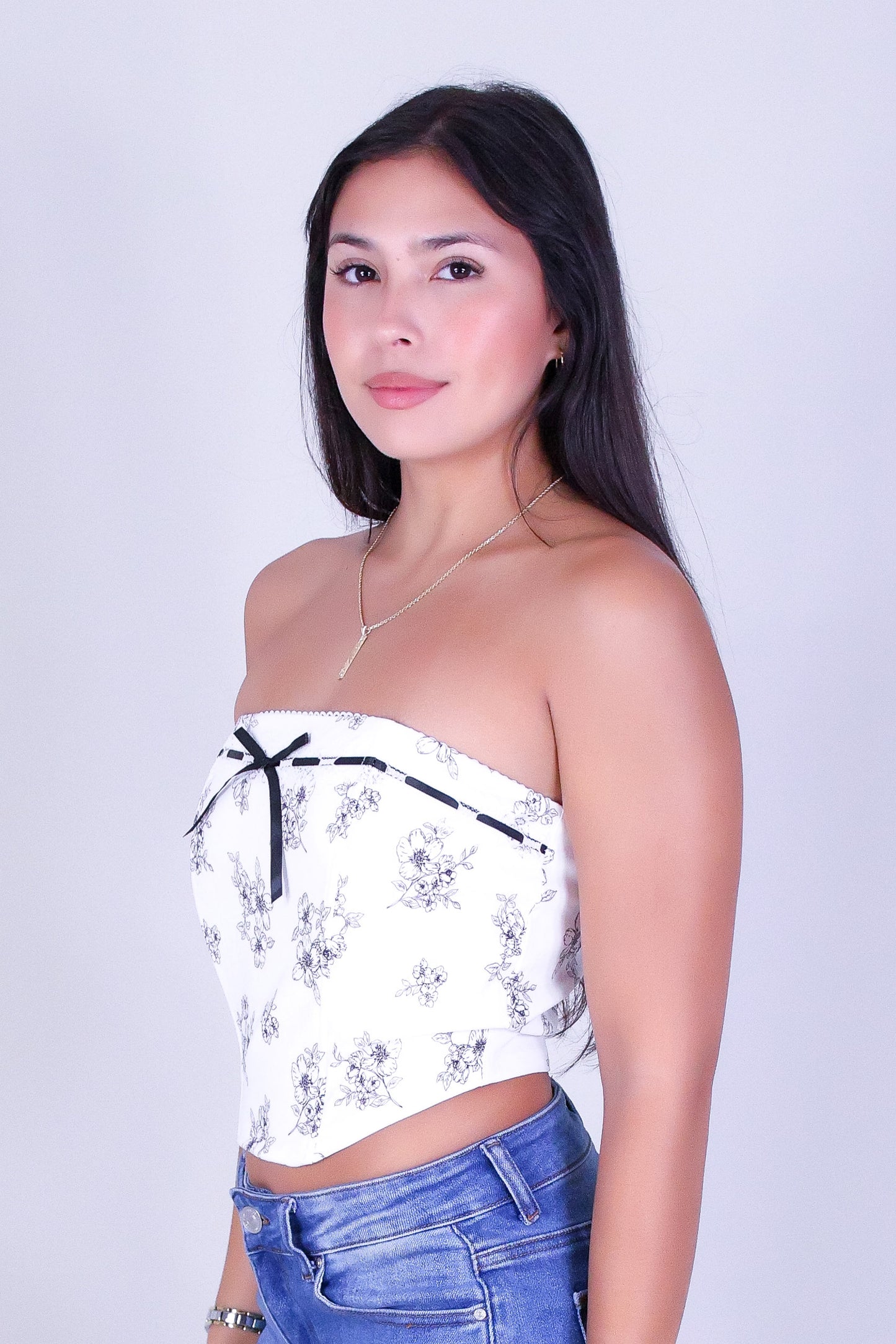 LUNA RIBBON CORSET TOP