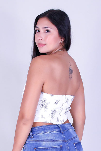 LUNA RIBBON CORSET TOP