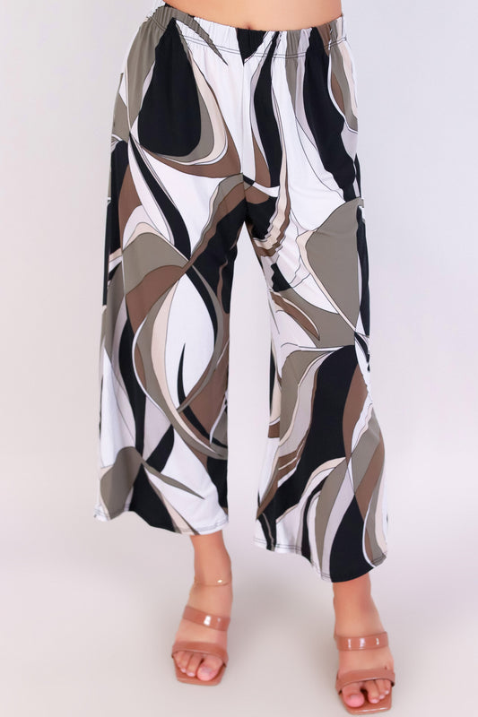 Jeans Warehouse Hawaii - PRINT KNIT PANTS - PALETTE PLAY PANTS | By PAPERMOON/ B_ENVIED