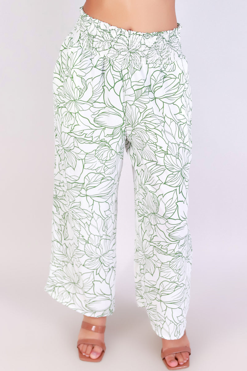 Jeans Warehouse Hawaii - PRINT WOVEN CAPRI&