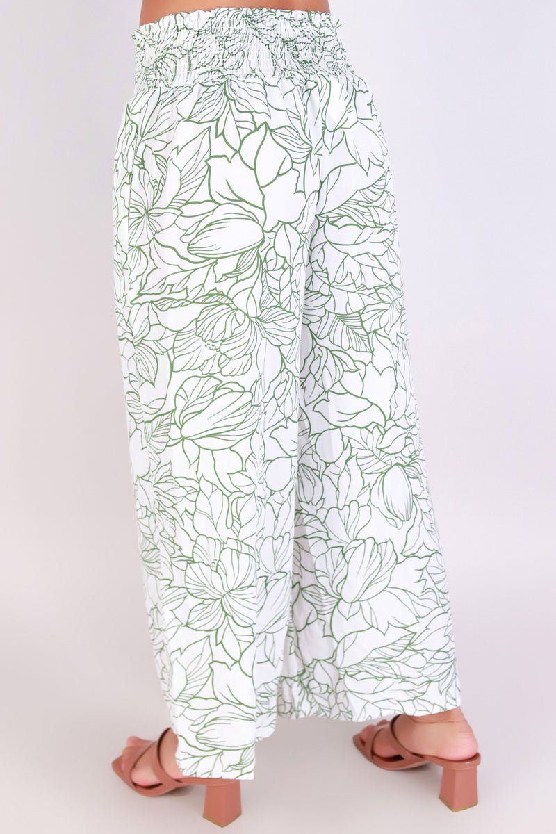 Jeans Warehouse Hawaii - PRINT WOVEN CAPRI&