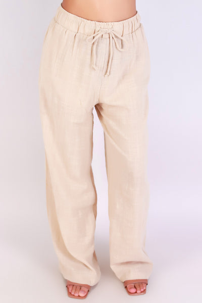 Jeans Warehouse Hawaii - SOLID WOVEN PANTS - DRIFT AWAY PANTS | By AMBIANCE APPAREL