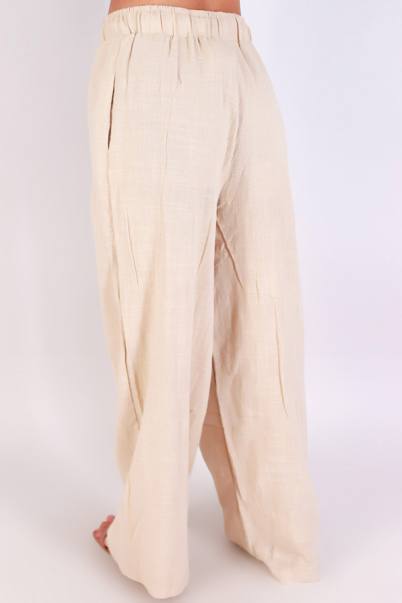 Jeans Warehouse Hawaii - SOLID WOVEN PANTS - DRIFT AWAY PANTS | By AMBIANCE APPAREL
