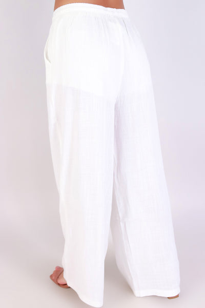 Jeans Warehouse Hawaii - SOLID WOVEN PANTS - BARE BREEZE PANTS | By AMBIANCE APPAREL