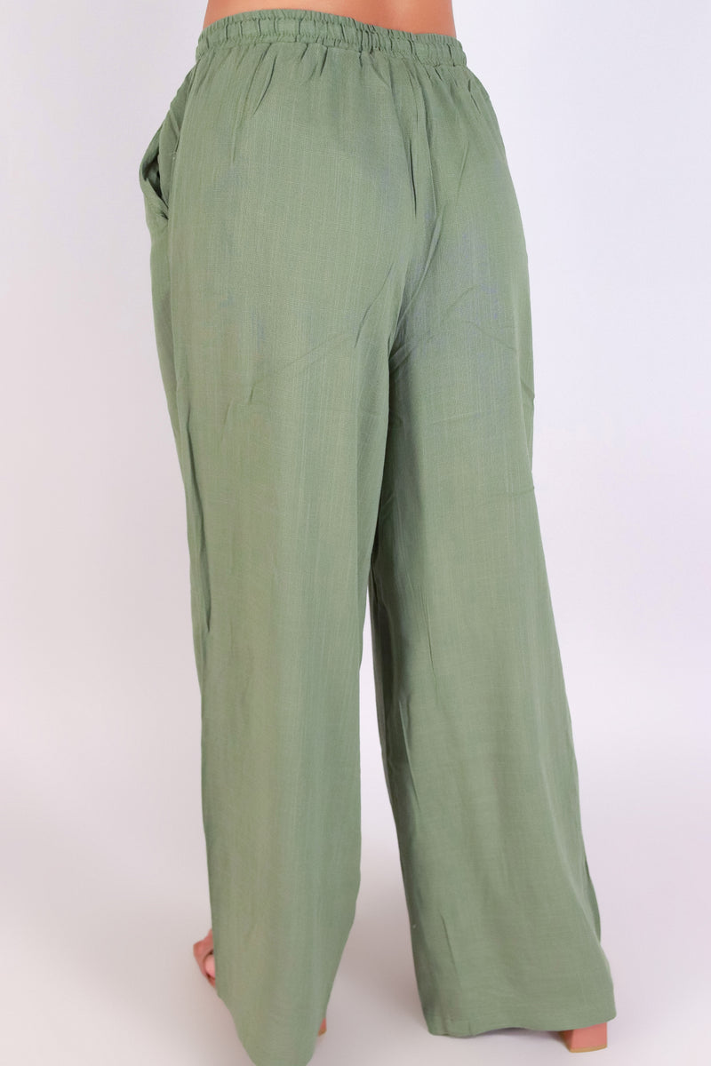 Jeans Warehouse Hawaii - SOLID WOVEN PANTS - BARE BREEZE PANTS | By AMBIANCE APPAREL