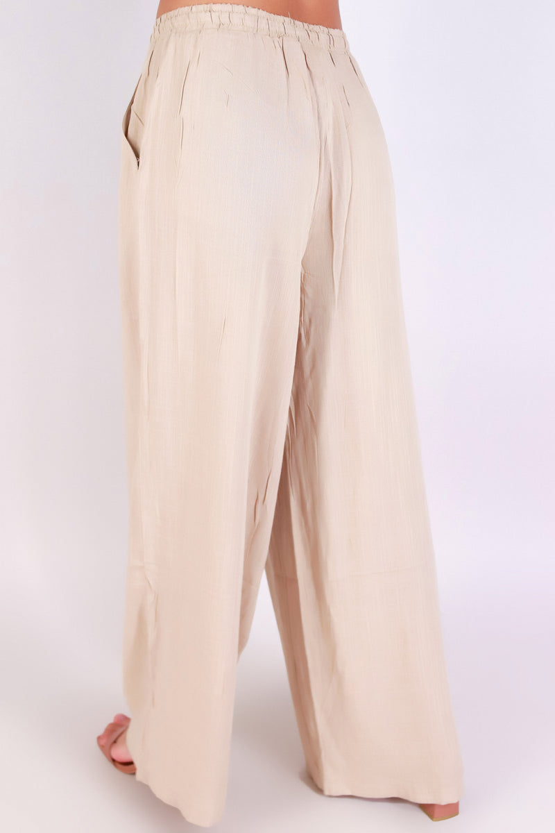 Jeans Warehouse Hawaii - SOLID WOVEN PANTS - BARE BREEZE PANTS | By AMBIANCE APPAREL