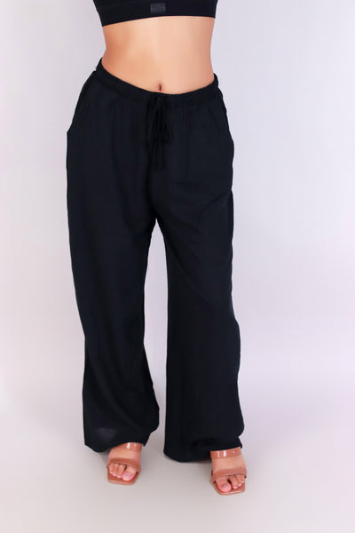 Jeans Warehouse Hawaii - SOLID WOVEN PANTS - BARE BREEZE PANTS | By AMBIANCE APPAREL