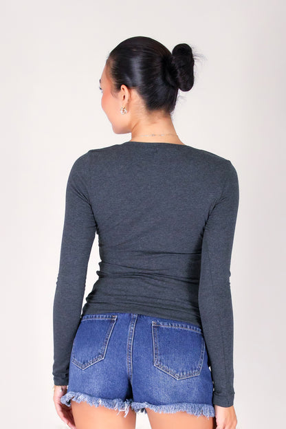 HOLD THAT THOUGHT LONG SLEEVE TOP