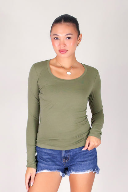 HOLD THAT THOUGHT LONG SLEEVE TOP