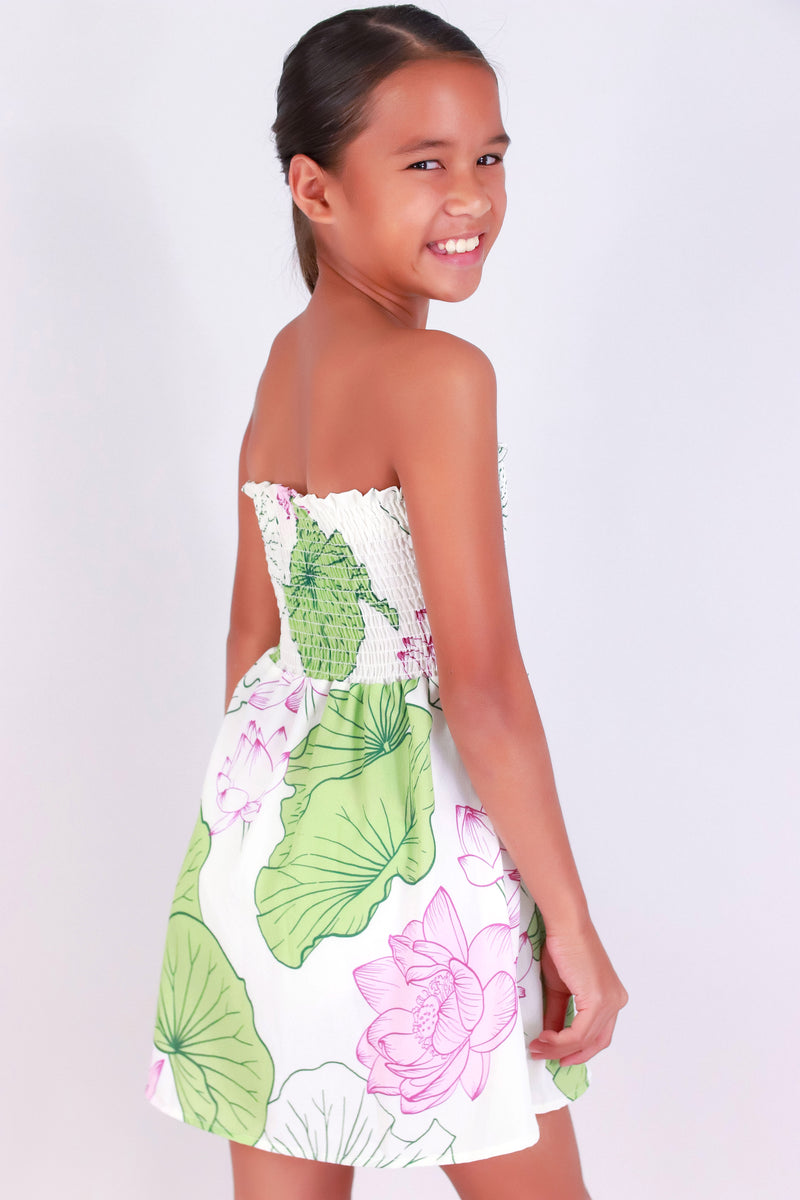 Jeans Warehouse Hawaii - DRESSES 4-6X - WATER LILY TUBE BABYDOLL DRESS | KIDS SIZE 4-6X | By LUZ