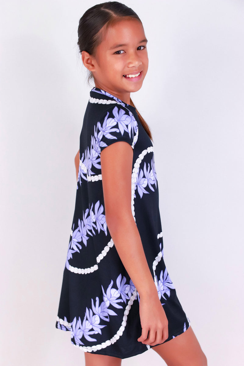 Jeans Warehouse Hawaii - DRESSES 4-6X - PIKAKE HONOHONO TRAPEZE DRESS | KIDS SIZE 4-6X | By LUZ