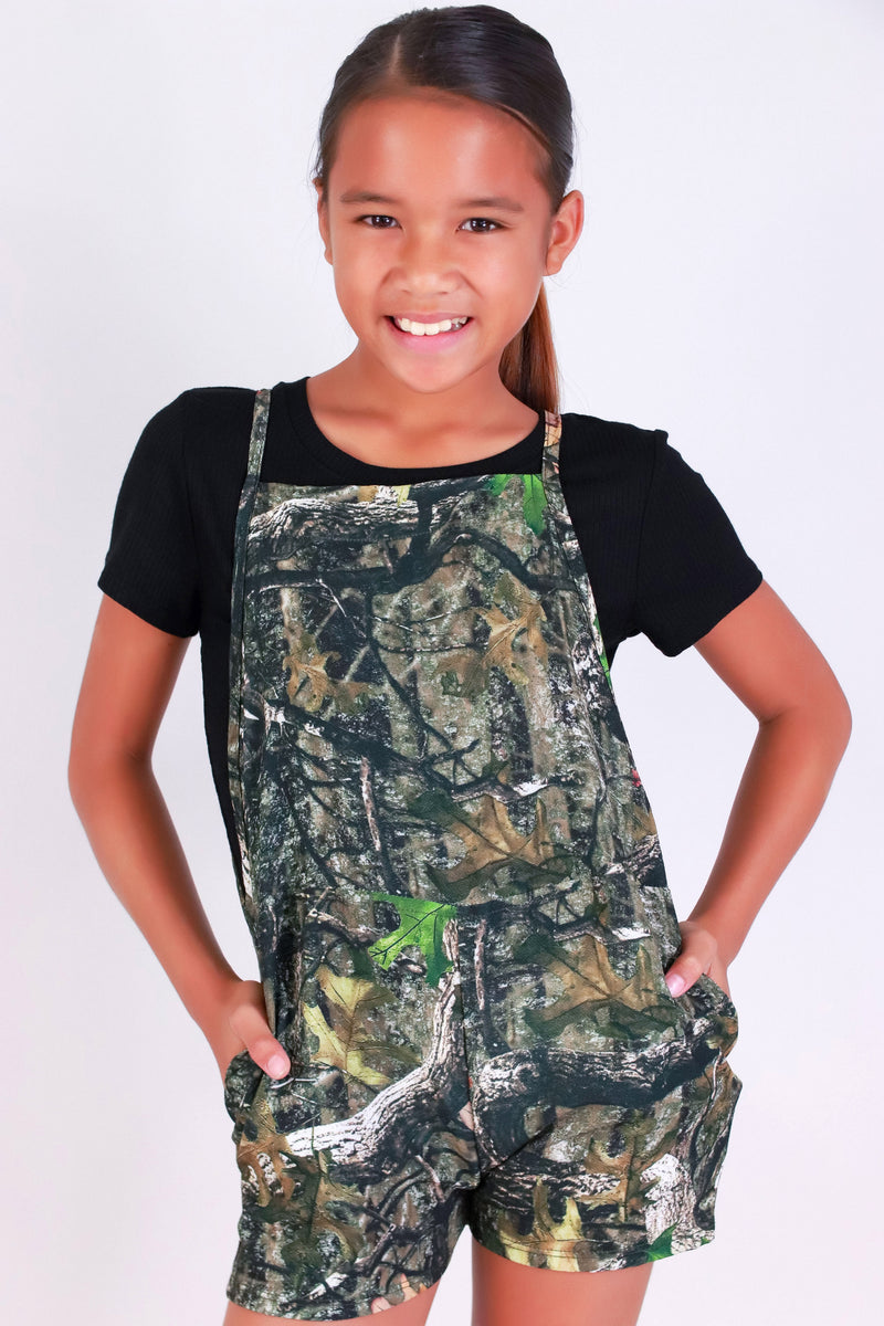 Jeans Warehouse Hawaii - DRESSES 4-6X - CATCH ME HUNTING CAMO ROMPER | KIDS SIZE 4-6X | By LUZ