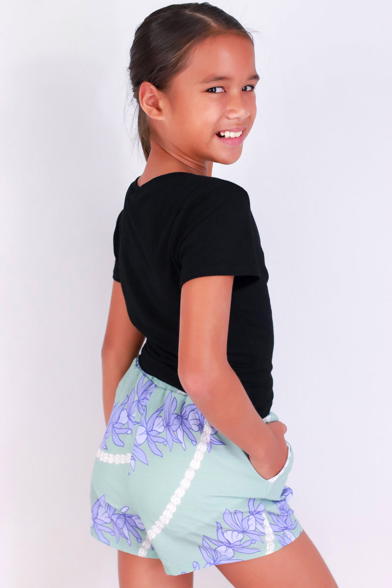 Jeans Warehouse Hawaii - NON DENIM SHORTS 4-6X - PIKAKE HONOHONO SHORTS | KIDS SIZE 4-6X | By LUZ