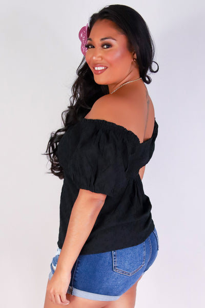 Jeans Warehouse Hawaii - PLUS S/S SOLID WOVEN TOPS - MADE ME BLUSH TOP | By ZENOBIA