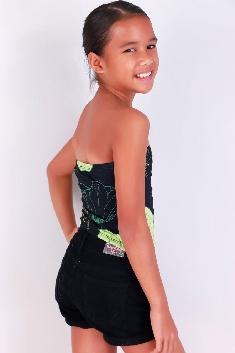 Jeans Warehouse Hawaii - S/L PRINT TOPS 4-6X - WATER LILY TUBE TOP | KIDS SIZE 4-6X | By LUZ
