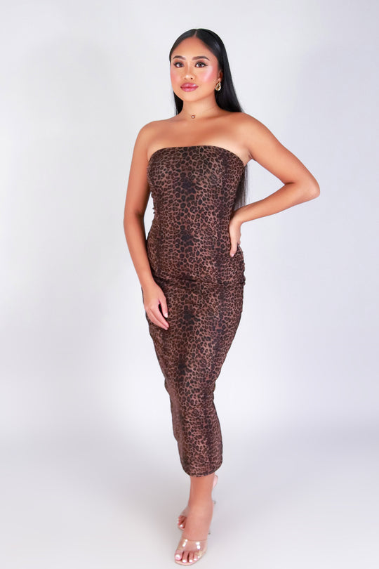 BARELY TAMED MIDI TUBE DRESS