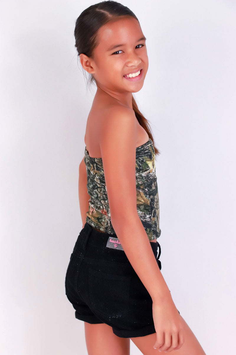 Jeans Warehouse Hawaii - S/L PRINT TOPS 4-6X - CATCH ME HUNTING CAMO TUBE TOP | KIDS SIZE 4-6X | By LUZ