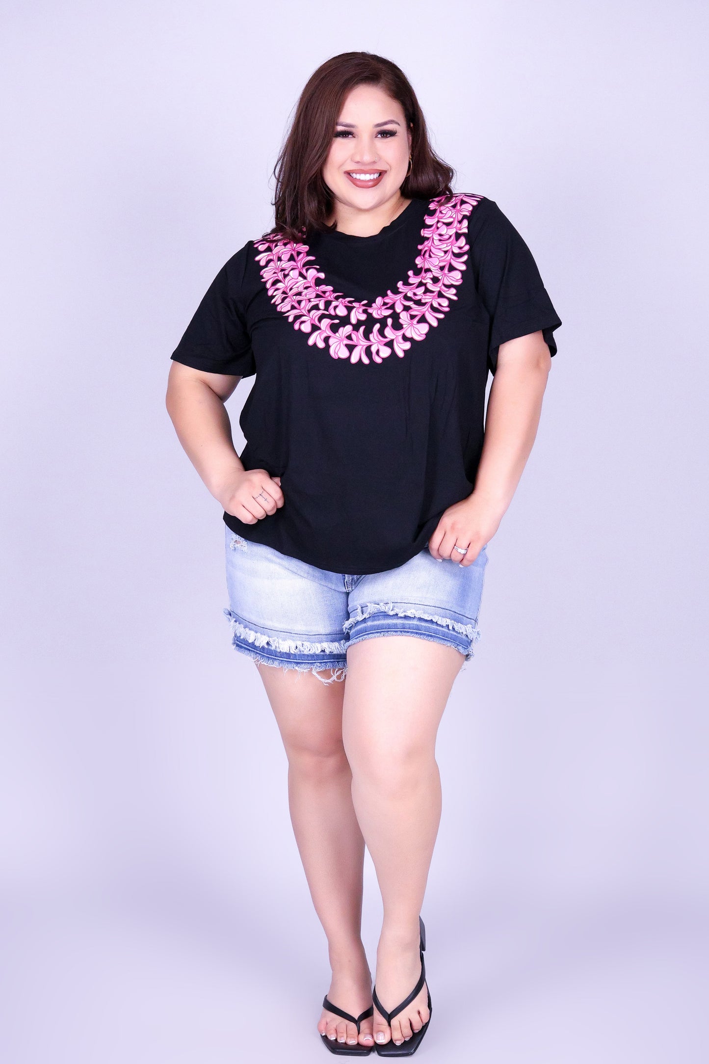 2 STRAND PLUMERIA LEI TEE