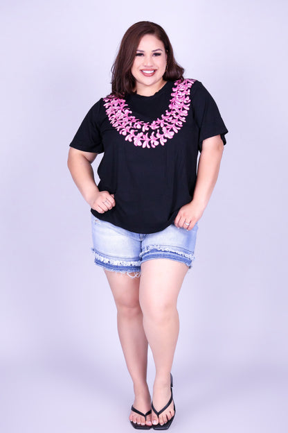 2 STRAND PLUMERIA LEI TEE