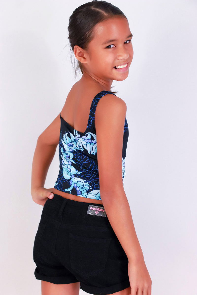 Jeans Warehouse Hawaii - S/L PRINT TOPS 4-6X - JADE SQUARE NECK TANK TOP | KIDS SIZE 4-6X | By LUZ