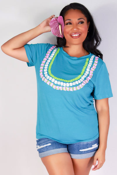Jeans Warehouse Hawaii - PLUS S/S SCREENS - EKOLU SWEET LEI | By LUZ