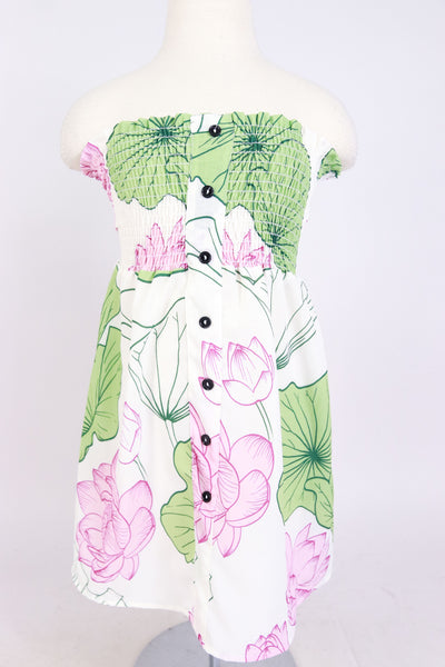 Jeans Warehouse Hawaii - DRESS RMPR 7-16 - WATER LILY TUBE BABYDOLL DRESS | KIDS SIZE 7-16 | By LUZ