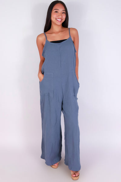 Jeans Warehouse Hawaii - SOLID CASUAL JUMPSUITS - BREEZY ALL DAY JUMPSUIT | By Detour Apparel Inc.