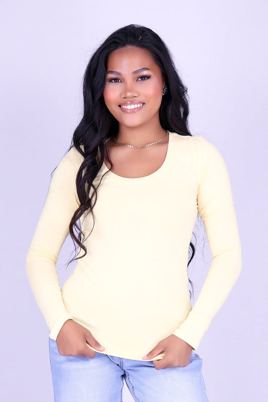 HOLD THAT THOUGHT LONG SLEEVE TOP