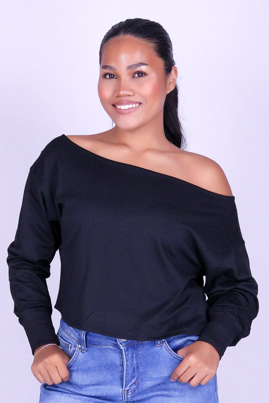 NO APOLOGIES OFF SHOULDER TOP