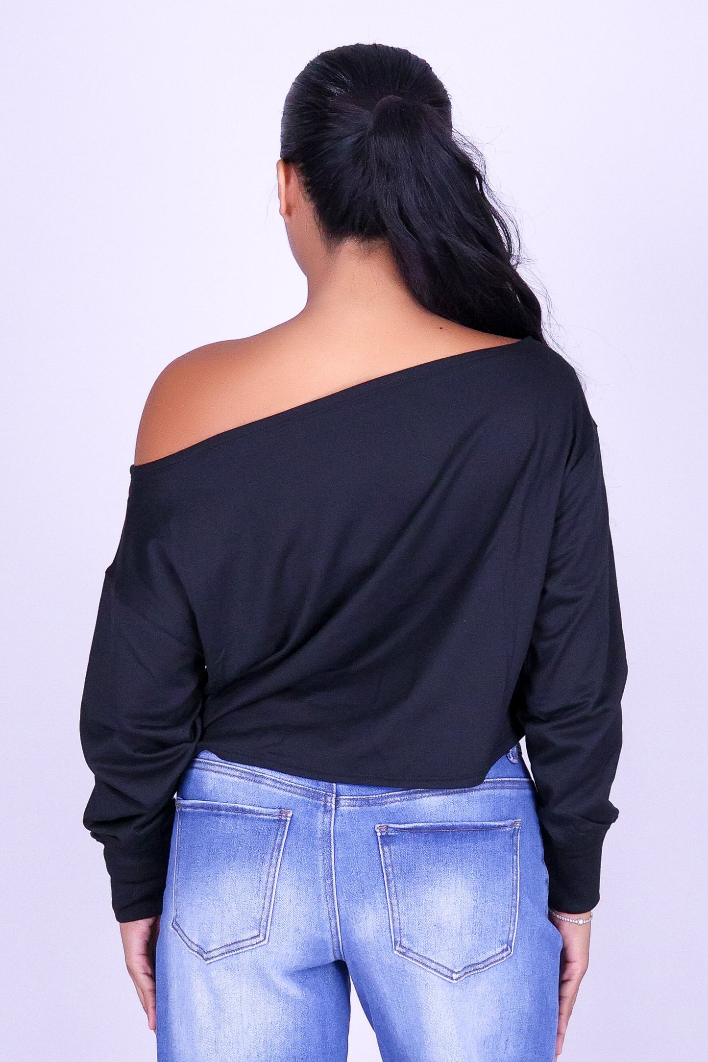NO APOLOGIES OFF SHOULDER TOP
