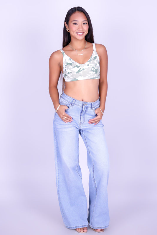 BARELY THERE CAMO BRALETTE