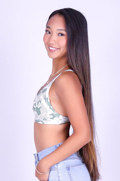 BARELY THERE CAMO BRALETTE