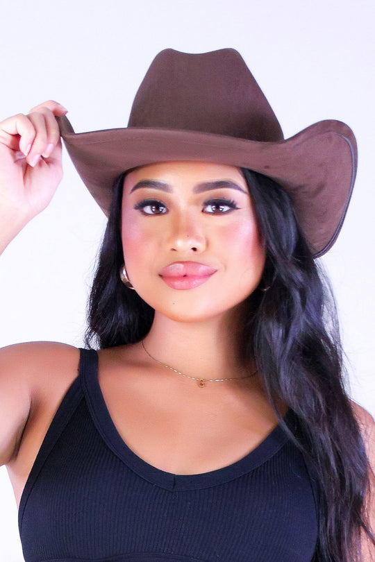 VELOUR WEST COWBOY HAT