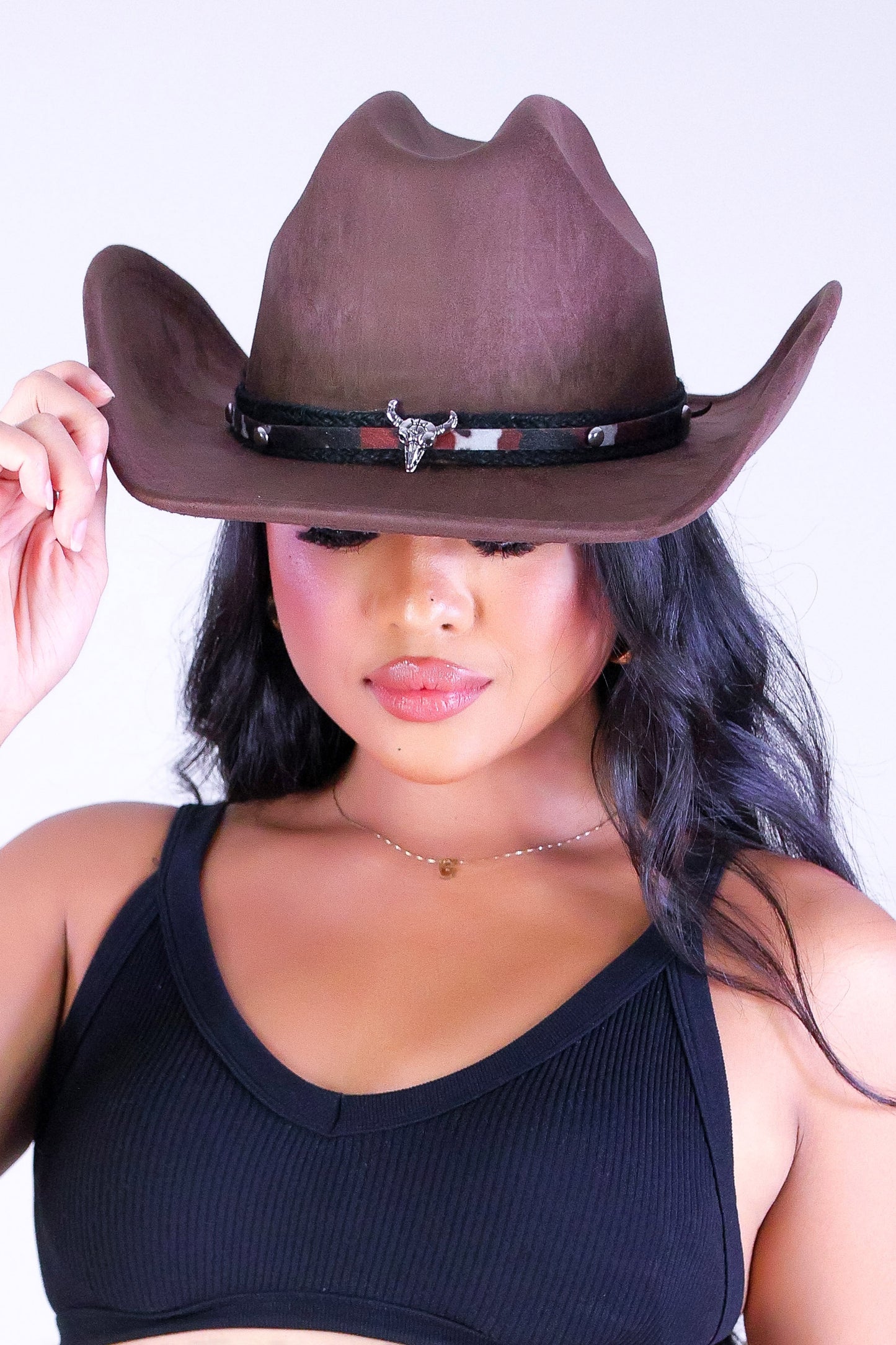 VELOUR WEST COWBOY HAT