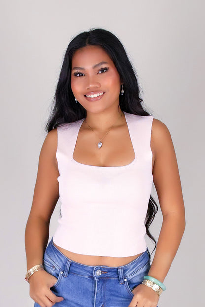 COZY CUT SWEATER TANK