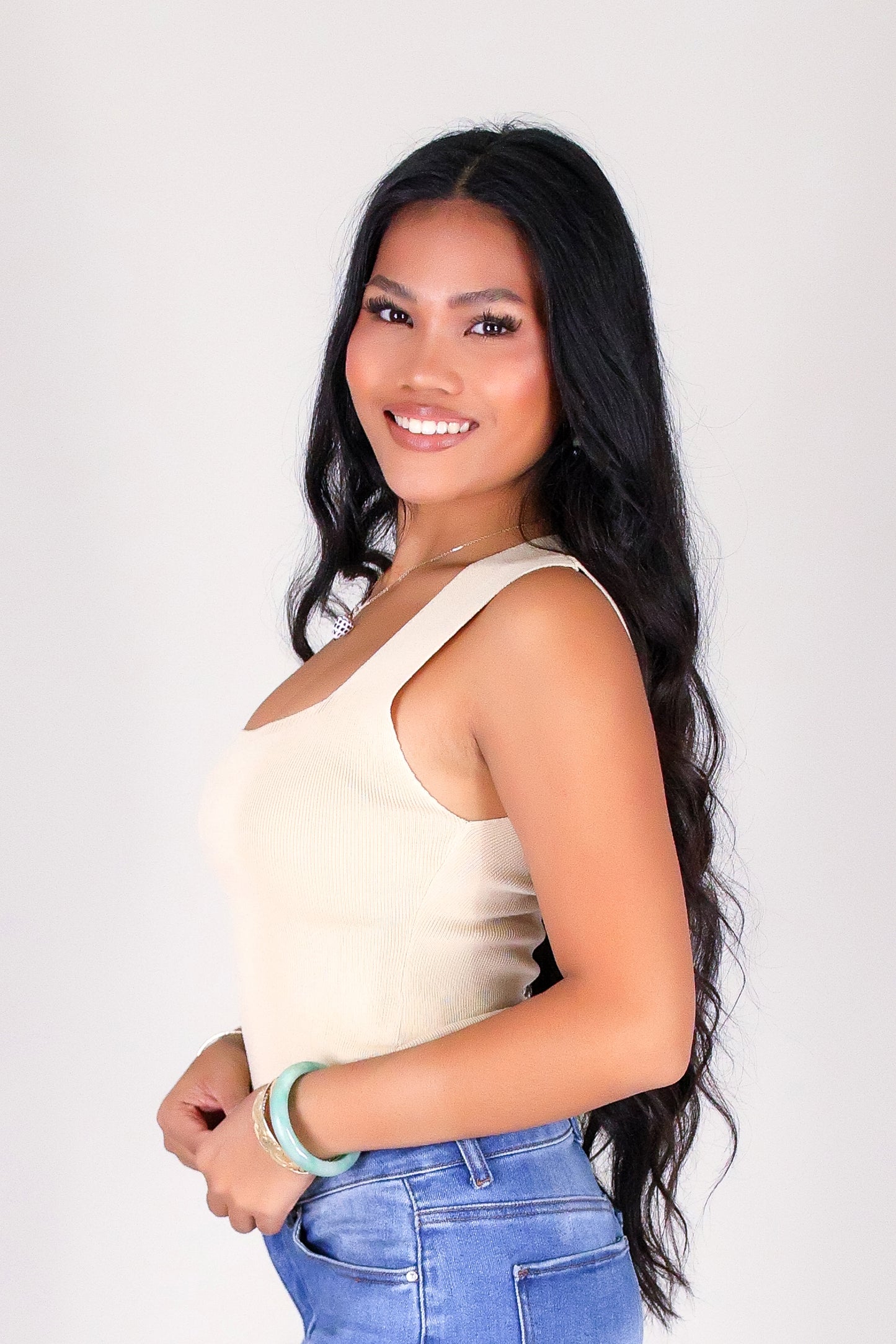 COZY CUT SWEATER TANK