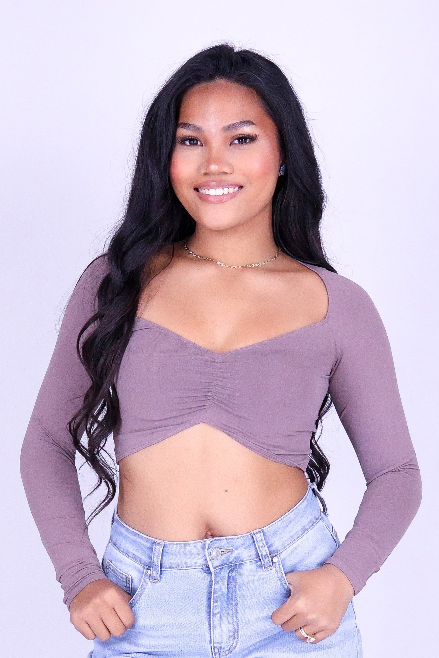 NOCTURNE SEAMLESS LONG SLEEVE TOP