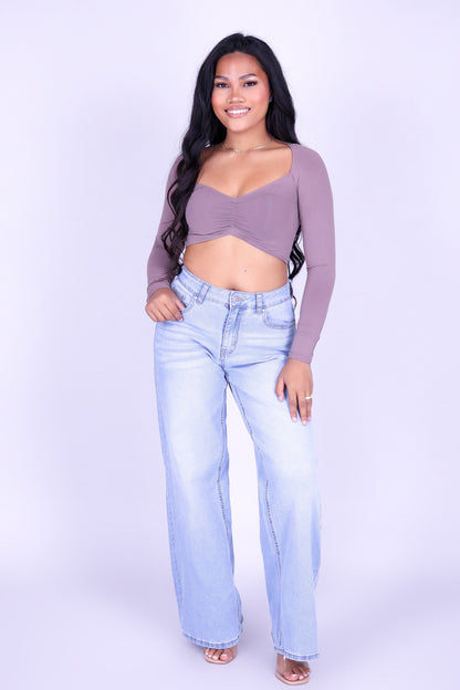 NOCTURNE SEAMLESS LONG SLEEVE TOP