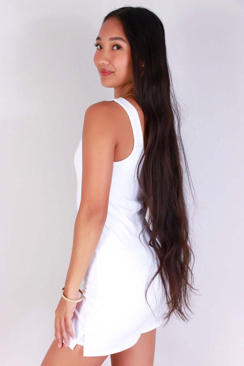 Jeans Warehouse Hawaii - S/L SHORT SOLID DRESSES - PLAY ALL DAY DRESS | By CRESCITA APPAREL/SHINE I